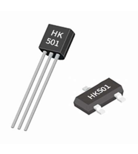 鎖存-低功耗2.5mA-高靈敏度霍爾雙極開關-反向電壓保護-汽車應用-HK501